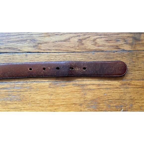 COACH #7601 Vintage Distressed Black Leather Belt Womens sz 34 - Picture 7 of 10